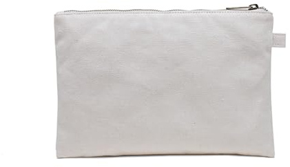 YONBEN Kosmetiktasche plus Handgelenk Mehrzweck-Make-up-Tasche mit Reißverschluss Baumwolle Canvas Tasche Reisetasche Bleistift Tasche (Beige-Basic)
