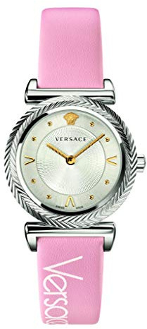 Versace Armbanduhr Damen Quarz Lederarmband VERE00118