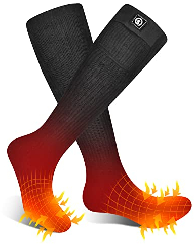 Heated Scoks for Women Men,Foot Warmers Electric Rechargable Battery Heating Socks,Winter Cold Feet Hunting Ski Camping Hiking Riding Motorcycle Snowboating Thermal Warm Socks - Amazon Vine