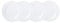 Denby White Porcelain Small Plates Set of 4 - 19cm Dishwasher Microwave Safe Crockery - Chip & Crack Resistant Glazed Appetiser Side Plates