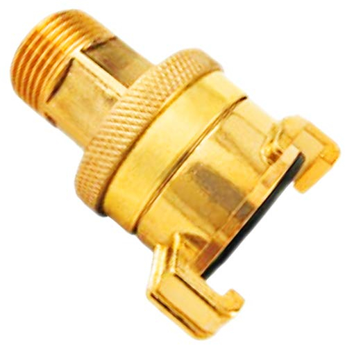 MegaHaustechnik Schnellkupplung GEKA System Bajonettverschluss mit 3/4 Rohr Zoll Außengewinde AG und Kontermutter - Gewinde Fitting Verschraubung aus Messing