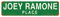 SIGNCHAT Joey Ramone Place Vintage Retro Rustikal Metall Blechschild Pub Store Wanddeko Art Street Metallschild 40x10 cm