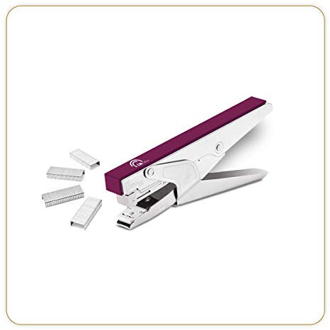 LB Office 8282 EB-20F Heftgerät für Büro oder Zuhause, für Heftklammern 24/6, 26/6, 20 Blatt, Edelstahl, semi-professionelle Qualität