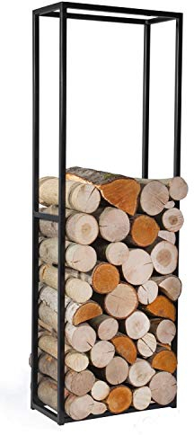 Kaminholzregal Cornel H 120 cm Holzregal für Kaminholz Kaminholzablage aus Stahl Kaminholzständer CookKing