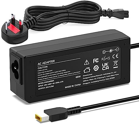 65W Laptop Charger for Lenovo Thinkpad X1 Carbon (Gen2/3/4) T440 T440s T450 T450s T460 T460s T470 T470s T550 T560 T570 X240 X250 X260 X270 Z50 Z70 Flex 14 15 Flex 2 Flex 3 Yoga 11 11S Adapter