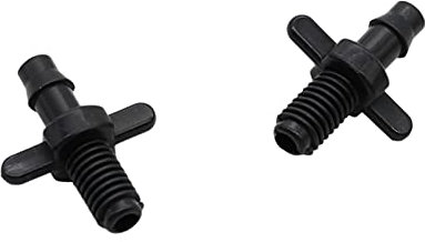 Patio Industrial Manguera de jardín. Conector de tubería recta de manguera de 4 mm, 20 piezas de adaptador de tubo de púas con jardín roscado accesorios de riego de goteo agrícola