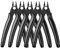 BOENFU Flush Cutter Small Wire Cutters Cable Tie Cutter 5 Pack 5 Inch Precision Wire Clippers Hobby Snips Side Cutting Pliers for Jewelry Making, Electronics, Black