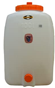 Lebensmittelechtes Getränkefass Mostfass Gärfass (100 Liter oval mit Gärspund)