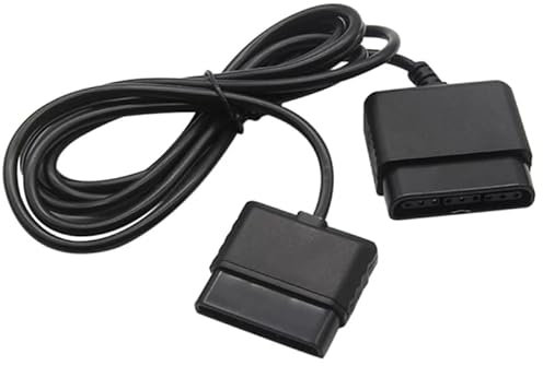 Zosvoses Câble d'extension de rechange pour console de jeu Sony PlayStation 1, PlayStation 2, 1,8 m