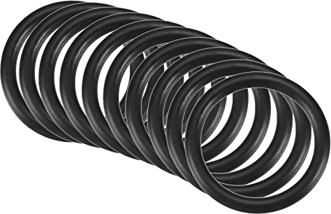 QUARKZMAN 10 Stücke Nitrilkautschuk O-Ring Gummiringe Dichtung 28mm x 22mm x 3mm für Wasserhahn Klempner Reparatur Dichtung Verbindung, Schwarz