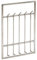 möbelando Wandgarderobe Metall Silber 60x100x7,5 cm Design Flurgarderobe Stahl | Hakenleiste Wandpaneel | Garderobe Wand | Garderobenleiste Flur