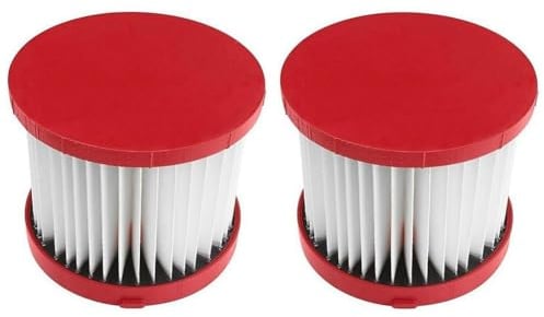 HEPA-Filter für Milwaukee Staubsauger, kompatibel mit Milwaukee M18 VC2-0 Nass-/Trocken-Akku-Staubsauger, ersetzt 4931465230 Staubsaugerteile, 2 Stück