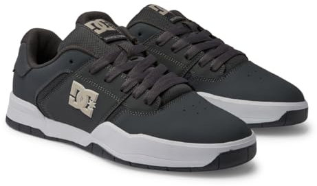 Dc Shoes Herren Central Sneaker, Grey/White/Grey-Combo, 38 EU