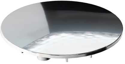 Trapflex Abdeckhaube Ø 115mm aus Kunststoff | Farbe: Chrom | Kompatibel mit Tempoplex Ablaufgarnitur, ersetzt Modell 6964.0