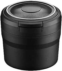 HOLIV Auto-Aschenbecher für VW Beetle Passat Jetta B6 B7 B8 Scirocco, Auto Zigarette Aschenbecher Auto Rauchfreien Aschenbecher Selbstverlöschender Aschenbecher,A-Black