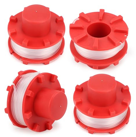 SWAWIS 4 Piezas Hilo Desbrozadora Bobinas de Hilo Recambios Desbrozadoras Hilo Desbrozadora Accesorios para Einhell GE-CT 36/30 Li E Solo Desbrozadora Hilo de Corte