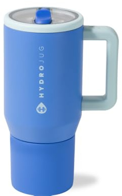 HydroJug Insulated Kids Water Bottle with Flip Straw and Handle, Leakproof and Durable, Perfect for School, Sports, Lunch, Travel and Camping, Riptide, 20 Ounce