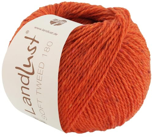 LANA GROSSA Landlust Soft Tweed 180 | Klassisch verzwirntes Tweedgarn aus Schurwolle mit mehrfarbigen Noppen | Handstrickgarn aus 100% Merinowolle | 50g Wolle zum Stricken & Häkeln | 180m Garn FB124