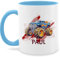 Tasse Tassen 325ml - Auto - Monstertruck mit Name | Monster Truck Personalisiert | Riesentruck - 325 ml - Hellblau - personalisieren sportwagen cars automotiv kindertasse namenstasse und. autos und