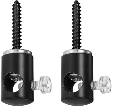 LEDSone Ceiling Cable Mount Hook Black Pendant Light Hook for Swag Lighting Chandelier Cables Hanging Plants DIY Ceiling Light Fitting Cord Keeper