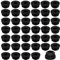 36 Piezas Tapones de Goma Pies de Goma para Hornillos de Autocaravanas Pasacables de Goma Protectora para Estufas de Camper con Varillas de 5 mm