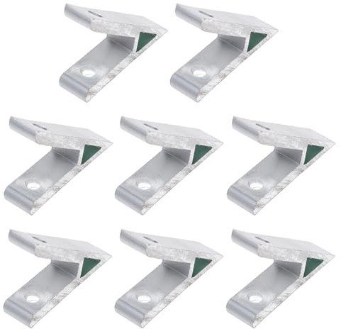 Rebanky 8 Pièces Profil Aluminium Angle 45 Équerre de Fixation 45 Degrés Connecteur D'angle en Aluminium 45 Degrés Matériel de Fixation Angle Intérieur 45° pour Imprimantes 3D Fraiseuses