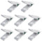 Rebanky 8 Piezas Perfiles de Aluminio 45 Grados Conector Angular Esquina 45° Perfil de Aluminio Serie 2020 - Soporte de Ángulo de 45 Conector Angular Esquina 45° para Unir y Fijar Perfiles de Aluminio