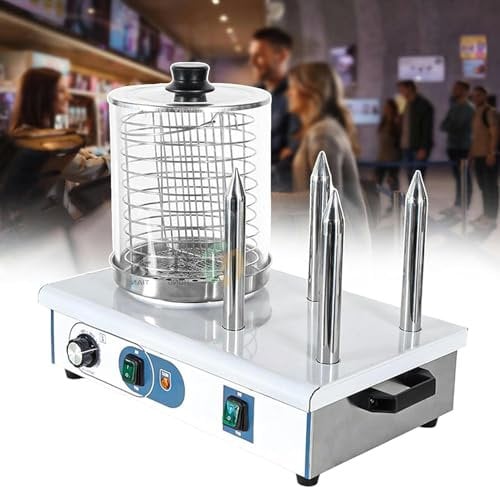 GFXYQPDNV Hot Dog Steamer Sausage Grill Cooker, Professional Electric Hot Dog Warmer with Portable Handle, Bun Warmer Machine