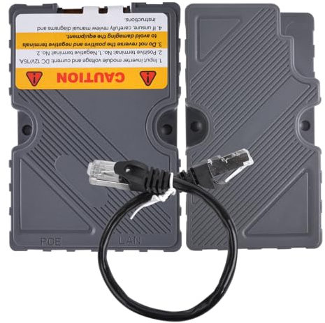 CENPEK Starlink-Adapter, Starlink Dishy-Kabeladapter auf RJ45, 12 V auf 48 V DC-Boost-Konverter, Power Over Ethernet für Starlink Dishy V2 Internet-Kit, Satellitennetzwerk zu Router/PC