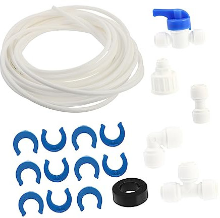 jojofuny 1satz Kühlschrank Wasseranschluss Eisbereiter Und Wasserfilter Einfache Installation Langlebige Materialien Kompatibel Mit Meisten Modellen