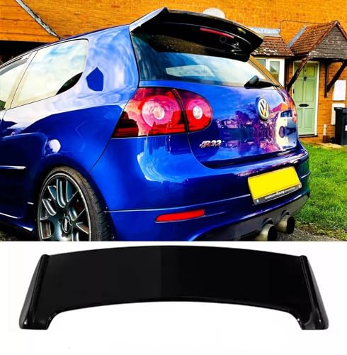 For Auto Perfectionists UK Rear Boot Spoiler Compatible With VW Golf MK5 GTI R R32 2003-2008 OS Style ABS Gloss Black