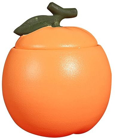 AUTSUPPL Keramischer Teedose Mit Deckel Form Einer Orange Luftdicht Zur Aufbewahrung Von Losem Tee Und Gewürzen Elegantes Design Für Stilvolle Küche Und