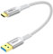 SUNGUY Cavo USB Type-C, 30cm 10 Gbps Cavo USB C to USB Compatibile con iPhone 16/15 Pro Plus Max, Galaxy S21A52, Redmi Note 11, SSD, Google Pixel 8/8 Pro, MacBook Pro 2020, Android Auto-Bianco
