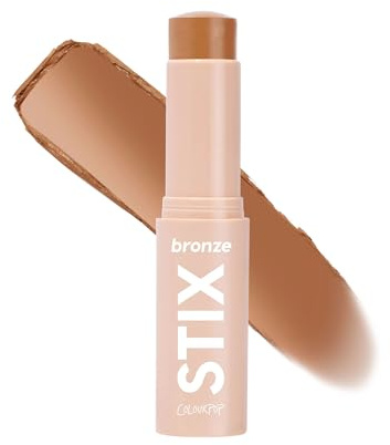 ColourPop Cream Bronzer Stick - Blendable Cream Contour & Glowy Summer Makeup with a Natural, Matte Finish - Buildable Formula for Shimmer-Free, Sun-Kissed Warmth - Moonstone Beach (0.28 oz)