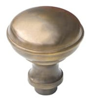 Antikas - Knauf für Haustüren-Knauf drehbar- Türknauf | BB | Messing patiniert