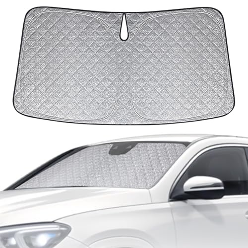 Parasol de Ventana Delantera de Coche Compatible con Mercedes-Benz GLE W167/C167 2018-2025, Parasol para Parabrisas de Coche en el Interior Plegable, Protección UV Reflectante