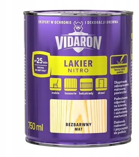 VIDARON HOLZLAKER NITRO FARBLOSS MATT 0,75L
