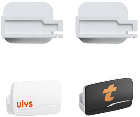 Quatre pièces Support Telepeage Pare Brise - pour ulys - pour Bip & go - Télépéage Neuf - Autoroute Adhesif - Badge Fixation Telepeage Slim - 4X