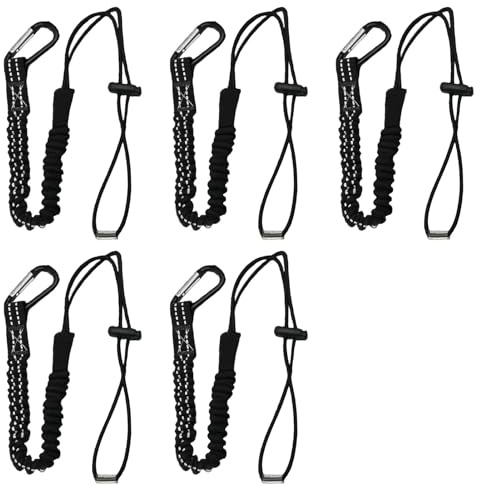 5PCS Tool Lanyard with Carabiner Adjustable Safety Tether