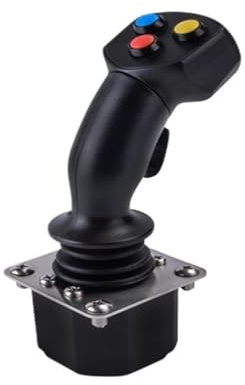 POAHNCU Joystick SMC61A3 Taste Handheld Single Axis Push Rod Feder Selbst-Reset Bedienung Griff Rocker Controller Straßenbahn,für Bildgenerator(Output 0-2.5-5V)