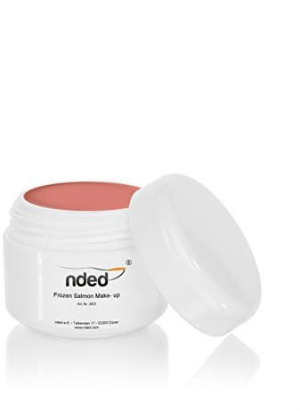 Make-up Gel - Cover-Gel - Camouflage-UV-Gel - Farbgel Nude, Frozen Salmon Make- up, NDED, mittelviskos, hellrosa, 5 ml, UV geeignet, LED geeignet, säurefrei