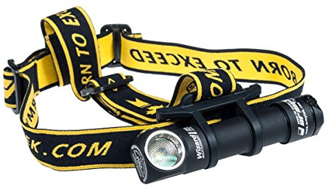 Armytek Wizard Pro XHP50 (weiß) mit Magnet und per USB aufladbar, 18650 Li-Ion Akku mit 3200 mAh - praktische Stirnleuchte und robuste Taschenlampe in Einem, besonders hell und hohe Reichweite
