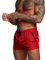 TMEOG Badehose für Herren Schnelltrocknend Badeshorts Kurz Herren Badehose Männer Schwimmhose Boxer Badepants Wassersport Kurze Hose Schwimmshorts mit Reissverschluss(Knallrot, L)