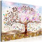 decomonkey Bilder Baum Abstrakt 120x80 cm 1 Teilig Leinwandbilder Bild auf Leinwand Vlies Wandbild Kunstdruck Wanddeko Wand Wohnzimmer Wanddekoration Deko Gustav Klimt