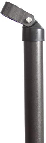 Alberts 623463 Strebe | zinkphosphatiert, anthrazit-metallic kunststoffbeschichtet | Länge 2000 mm | Streben-Ø 34 mm | Schellen-Ø 38 mm