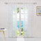ESLIR Gardinen mit Schlaufen Gardinenschal Voile Transparent Schlaufenschal Modern Vorhänge mit Sterne Muster 1 Stück Grau BxH 140x245cm 1 Stück