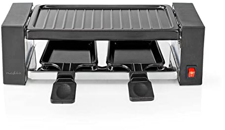 Gourmet/Raclette - Grill - 2 Personen - Spatel - Antihaft-Beschichtung - Rechteck