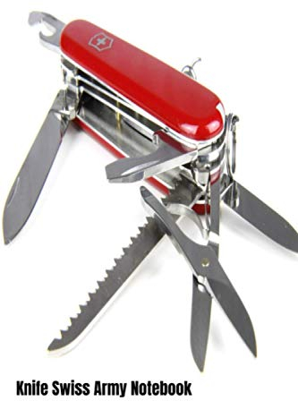 Knife Swiss Army Notebook: victorinox swiss army knife 6x9 inch : 150 pages