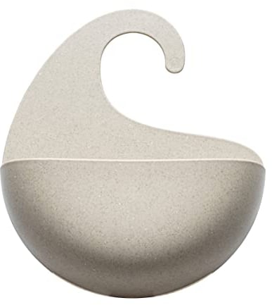 Koziol Surf Hanging Bathroom Utensil 21,6 x 6,5 cm, H 25,3 cm – Desert Sand