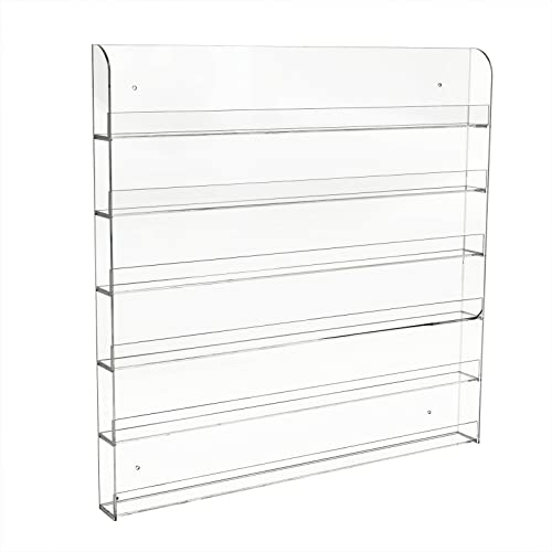 Acryl Nagellack Regal Wandregal 6 Schichten für bis zu 96 Flaschen durchsichtiger Nagellack Organizer Ständer Make-up Display